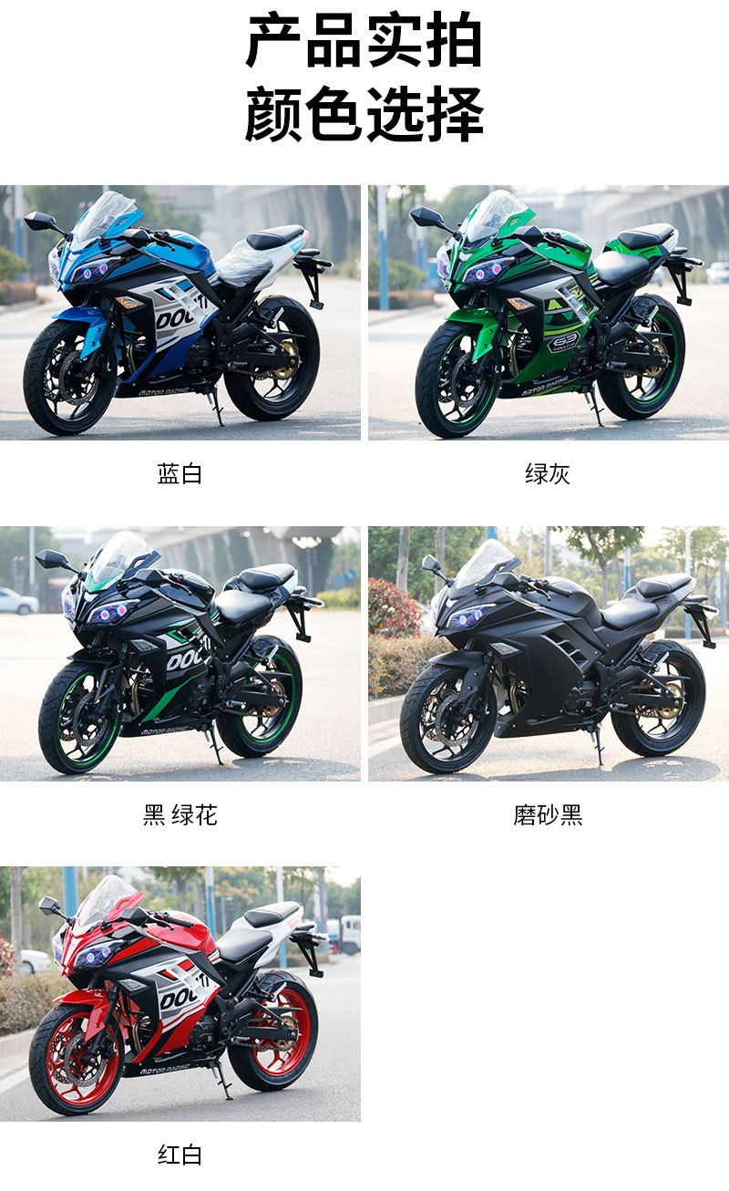 Daniu Motorcycle Sports Car National Four Efi Single-Cylinder Racing Motorcycle Fuel Motorcycle High-Speed Adult Motorcycle Export