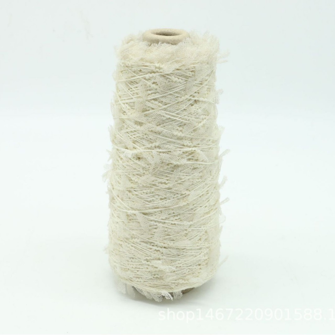 厂家直销 花式纱 网布纱花式纱 纯涤纱线 新品纱批发