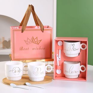 Глина, чашка для влюбленных, кофейная подарочная коробка, комплект, подарок на день рождения