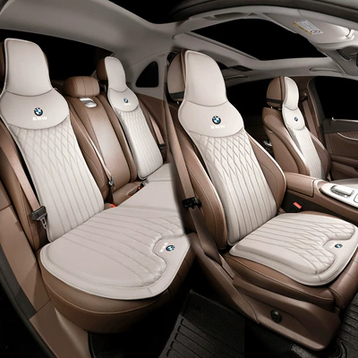 7 Series 1 Series X1X2X3X4X5X6 Car Waist support - model-b-off-white-bmw-front-and-rear-seat-cushions-and-backrests-seven-piece-set