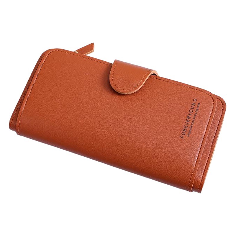 Nueva billetera larga de las mujeres hebilla monedero suave titular de la tarjeta teléfono móvil bolsa de embrague transfronteriza Venta caliente al por mayor