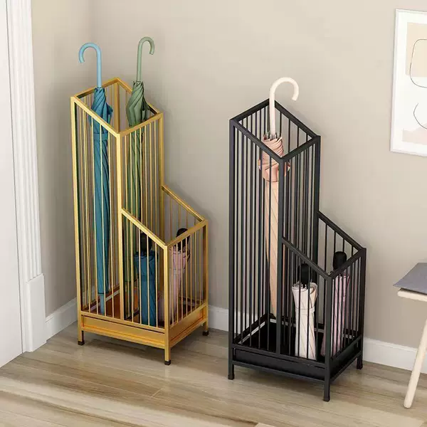 Light Luxury Hotel Umbrella Storage Rack Home Entrance Classroom Commercial Iron Umbrella Rack Hanging Umbrella Door Placement