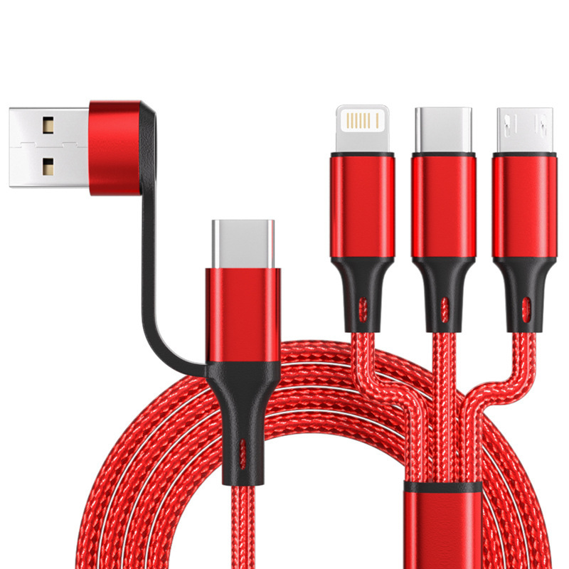 六合一充電データケーブルは、アップルのアンドロイドtype-c充電ケーブルに適用されます|undefined
