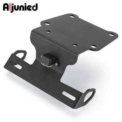 Suitable for Yamaha Tenere700 Xtz700 Modified Short Tail License Plate Holder Motorcycle License Plate Holder Photo Accessories (License plate holder/license plate holder) - 21-license-plate-frame-t7