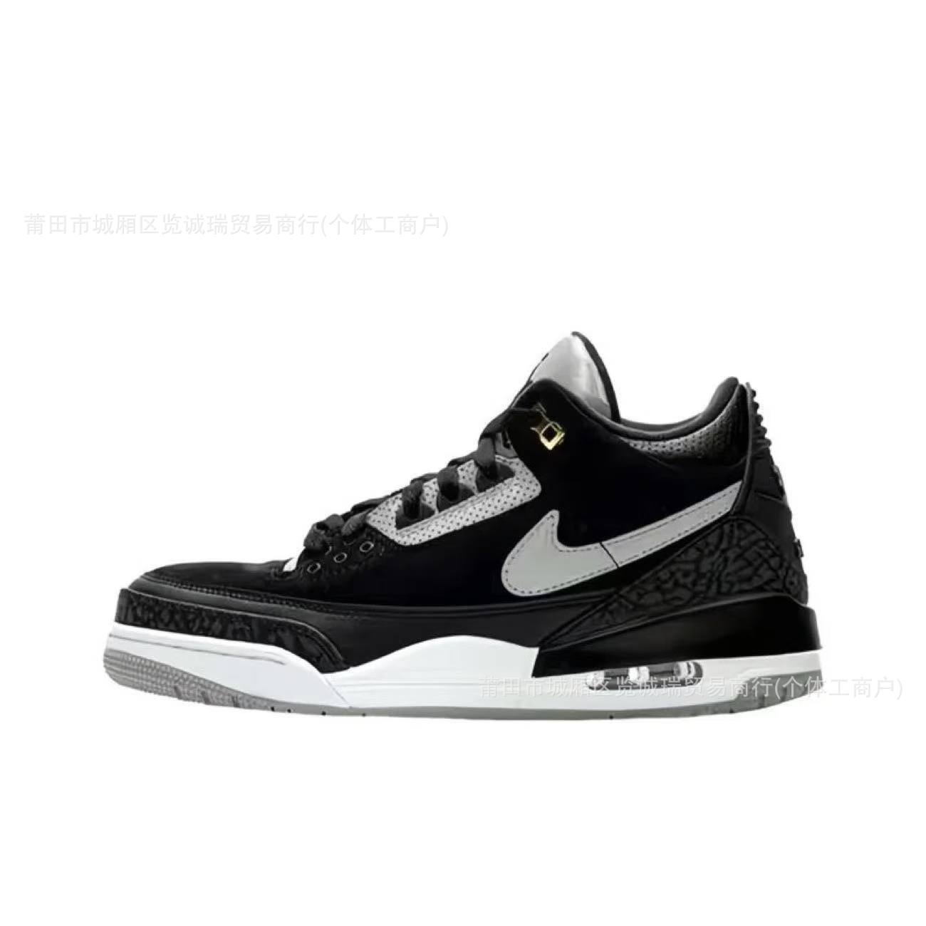 Comercio exterior Putian zapatos aj3 zapatos de baloncesto Fujiwara Hao North Carolina zapatos de cemento azul y blanco para hombres y mujeres zapatos de carrera de suela gruesa