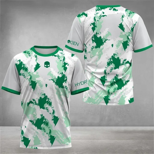 2025 venta caliente moda 3D impresión digital para hombres deportes deportes suelta transpirable manga corta cuello redondo camiseta en stock