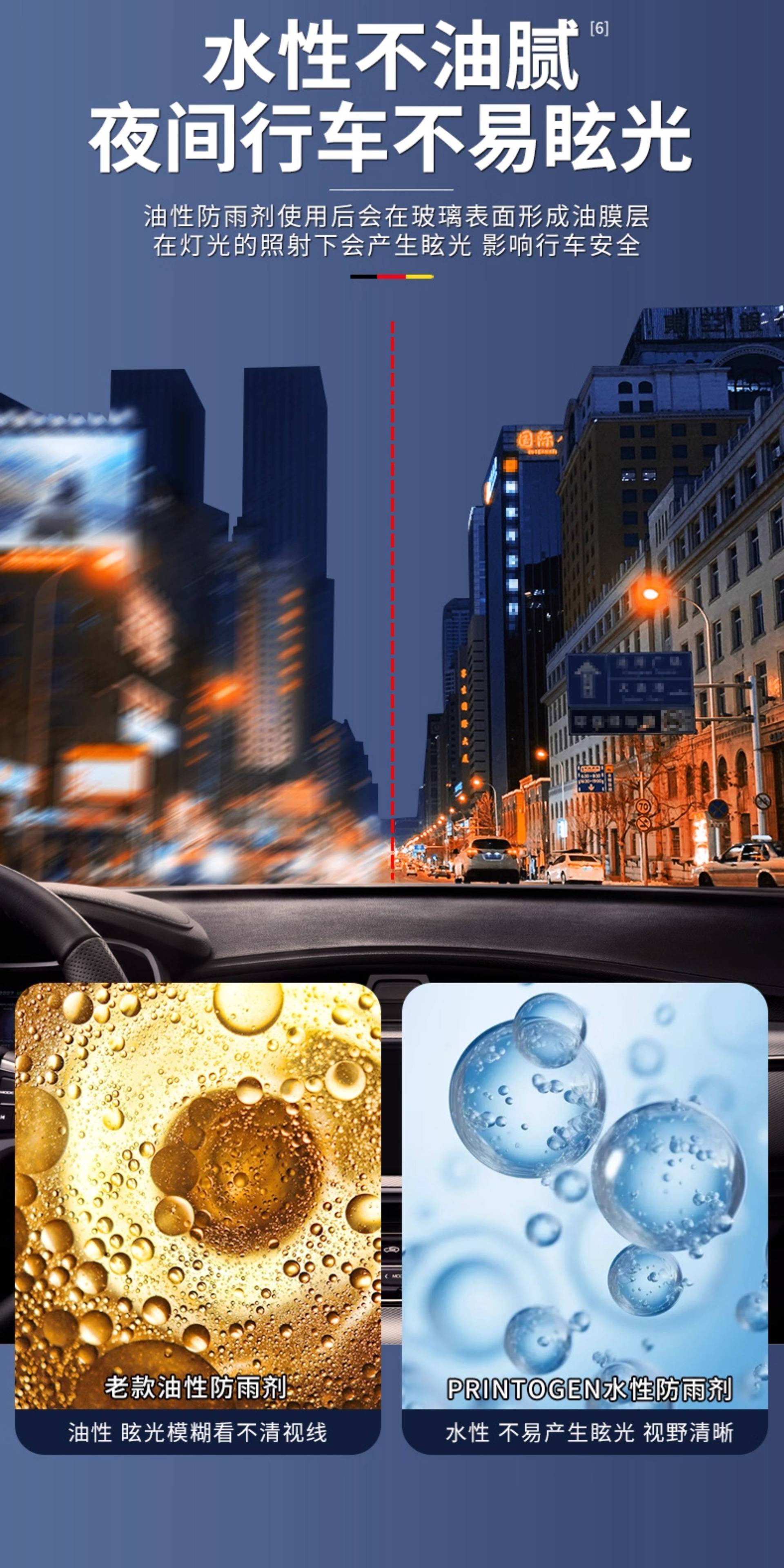 Rearview Mirror Rainproof Car Glass Rainproof Agent Reversing Reflector Artifact Rainy Day Film Waterproof Repellent Water Repellent Anti-Fog