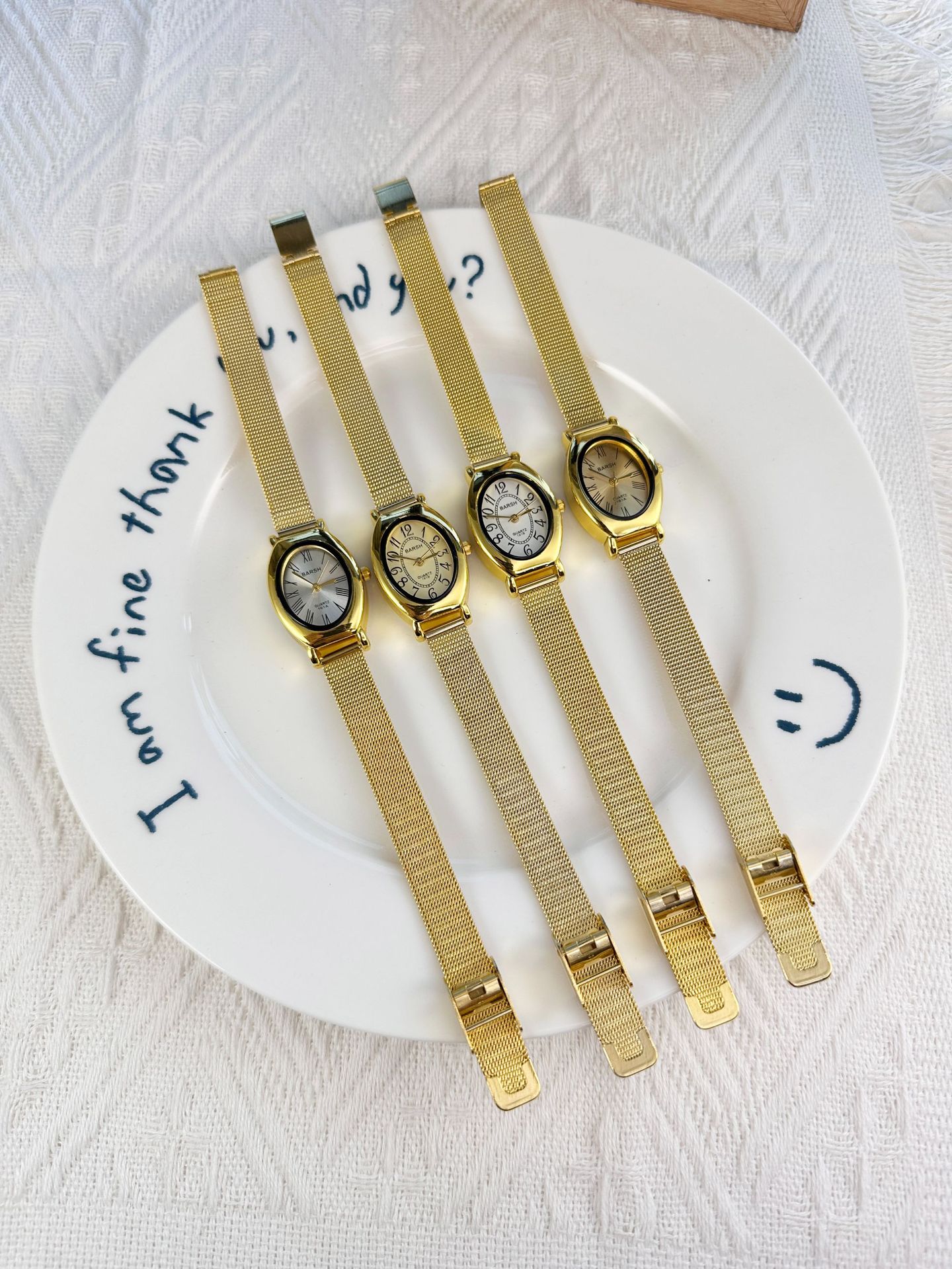 85g Weight Ordinary Glass Mirror Material Alloy Strap Material Watch Classification Pointer, Number Display Type Concealed Buckle Buckle Style Oval Dial Shape Weekend, Learning, Daily Occasion Quartz Movement Geometric Pattern All Seasons Season Women's Gender Casual, Modern Style Style Casual Modern Style Geometric Concealed Buckle Quartz Watch 15