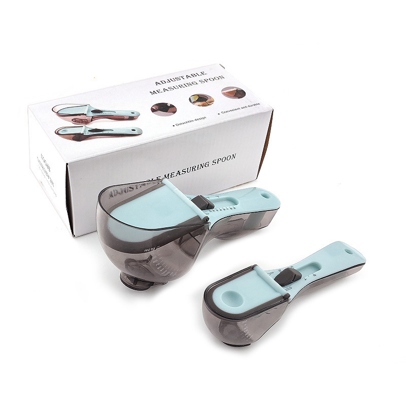 Cuchara de medición ajustable cuchara de medición de plástico cuchara de medición de plástico con escala cuchara de medición de plástico cuchara de medición de leche magnética cuchara de medición de polvo cuchara de medición