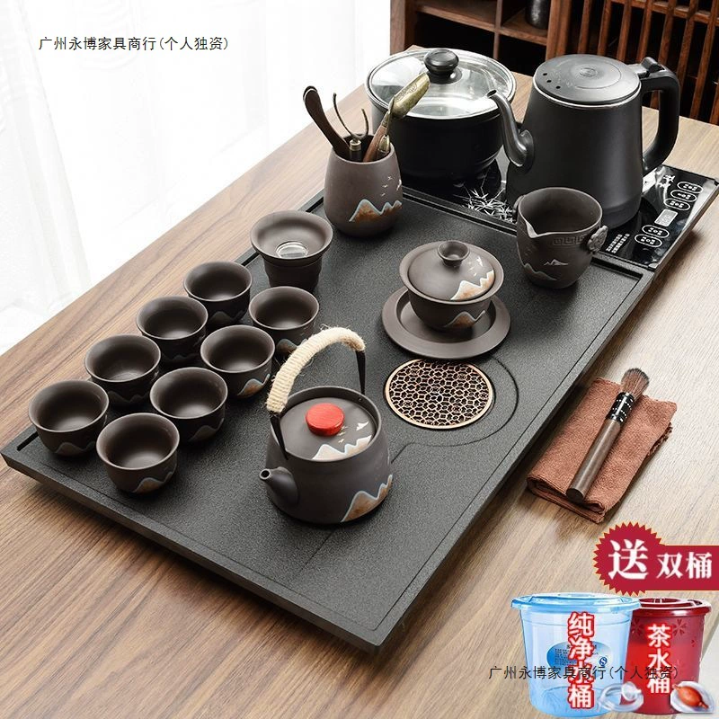 Tea set for home use, automatic teapot for living room for office, simple and elegant design, fully automatic