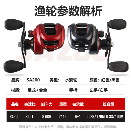 Wholesale unloading alarm, general-purpose long-range droplet wheel, metal wheel, violent blackout, raft fishing wheel, Luya fishing line wheel, fishing wheel