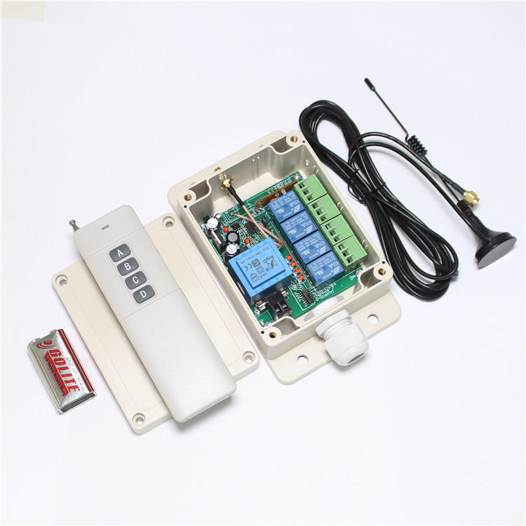 203-4远距离1600米门禁无线遥控电动门距离扩展模块水泵控制器