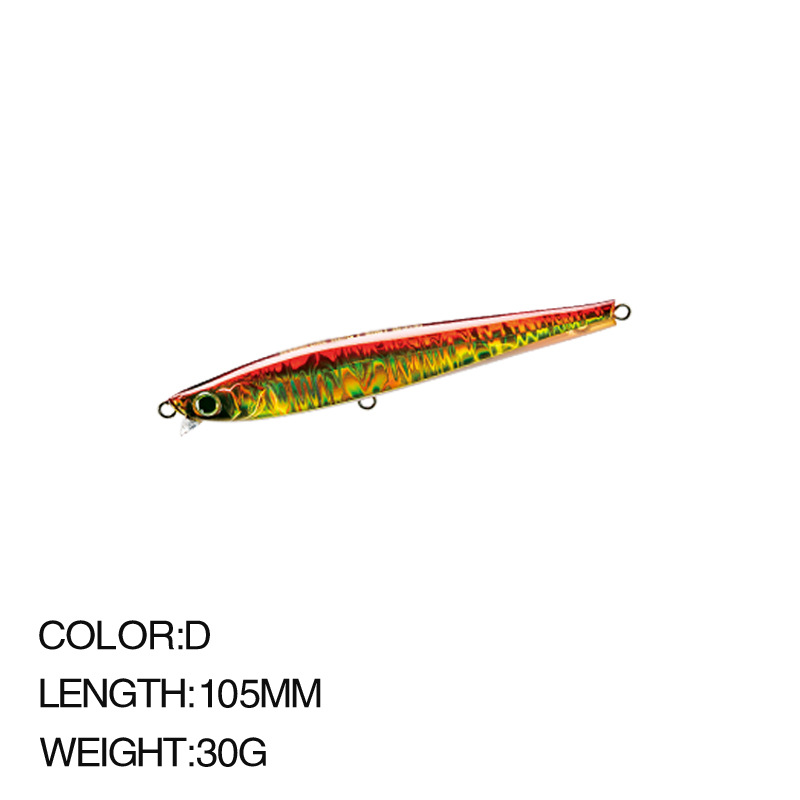 Sinking Minnow Fishing Lures 105mm 30g Haed Baits Fresh Water Bass Swimbait Tackle Gear