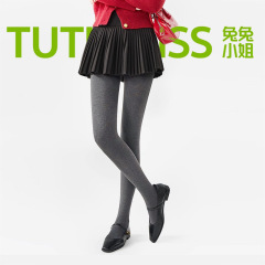 TUTU兔兔小姐2025秋季新品微压显瘦云感薄棉打底裤连裤袜100克平