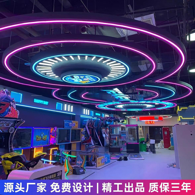 lámpara de diseño para juegos infantiles, ciudad de juegos, gimnasio, centro comercial, supermercado, lámpara de atmósfera, parque de juegos