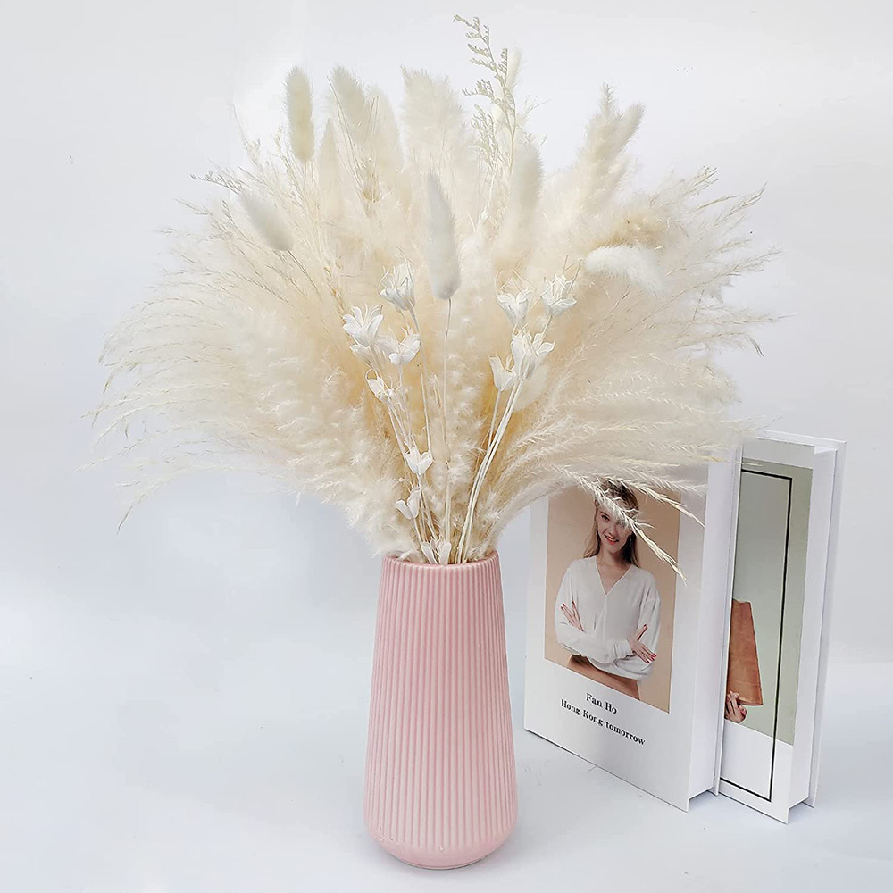 White Pampas Gral Dried Flower Wedding Flower