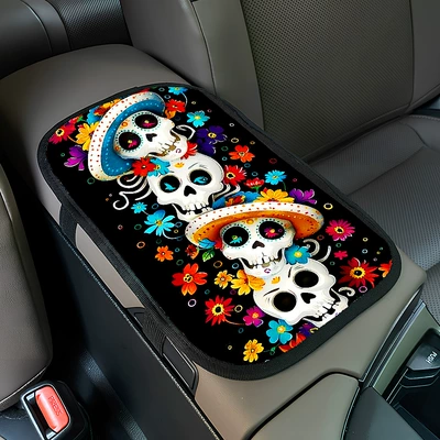 armrest cushion with fun patterns, Armrest box pad - zkfs067