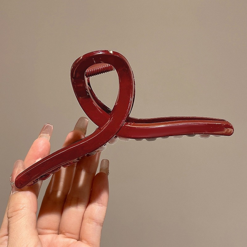 Internet popularidad brota Anchor clip de agarre rojo de la cabeza de las niñas, cabello de tiburón, tocado de alta calidad, cabello grande, más