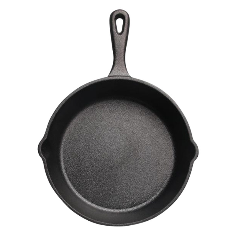 Sartén de hierro fundido sartén pequeña sartén plana antiadherente anticuado hogar tortilla Pan grande sartén de hierro Cocina de Inducción olla antiadherente traje