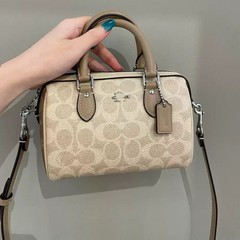 高品質 Koujia ローワン ミニボストンピローバッグクラシック老眼ミニポータブルショルダークロスボディレディースバッグ