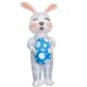Cross-border Amazon New Easter Bunny Inflatable Clothing Stage Performance Easter Egg White Rabbit Strap Rabbit Doll Clothing