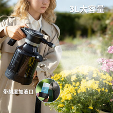 新款电动3L侧开浇花喷壶家用高压喷雾瓶大容量加厚喷水壶园艺浇水