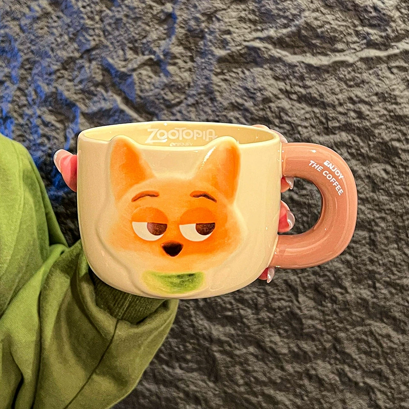Кружка с мультяшным принтом (Zootopia), керамическая, в подарочной коробке, 500/650 мл