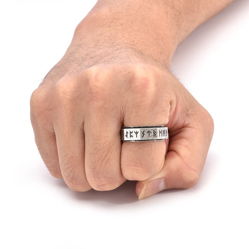 Hip-Hop Style Hip-Hop Geometric Symbol Stainless Steel Plating Men's Rings