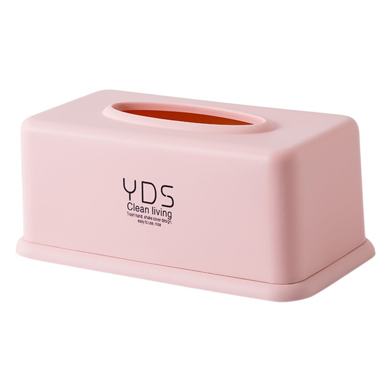 Caja de pañuelos de plástico de estilo europeo sala de estar creativa caja de pañuelos de hogar simple lindo servilleta restaurante Casa rollo de tubo de papel