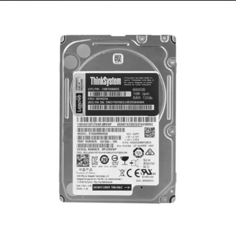 Оригинальный серверный жесткий диск корпоративного уровня 2.5" 600G SAS 10K 12Gb 00YK014