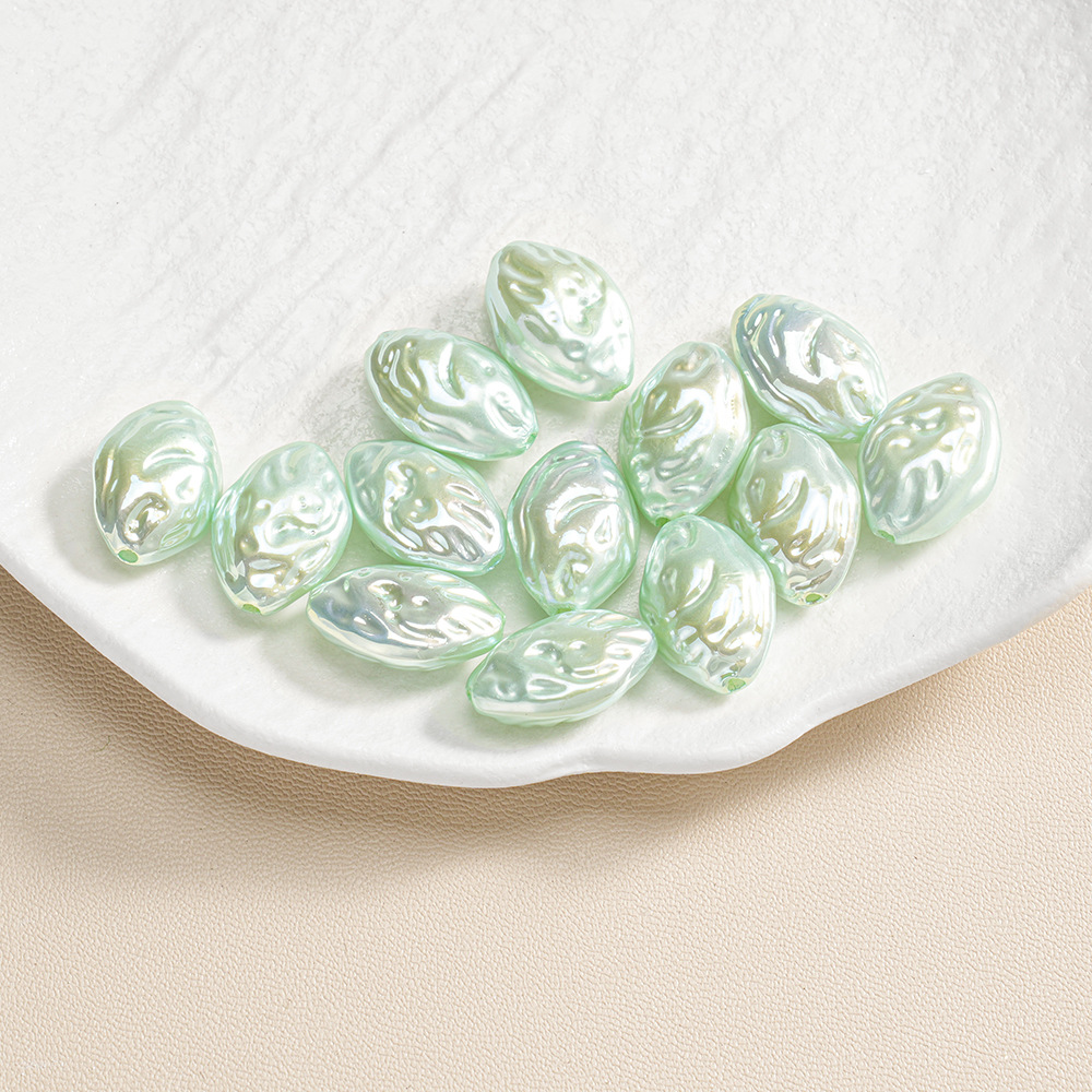 30 ABS barroco de forma especial piedra pequeña perla ovalada con cuentas pulsera de bricolaje collar accesorios de joyería lote suelto