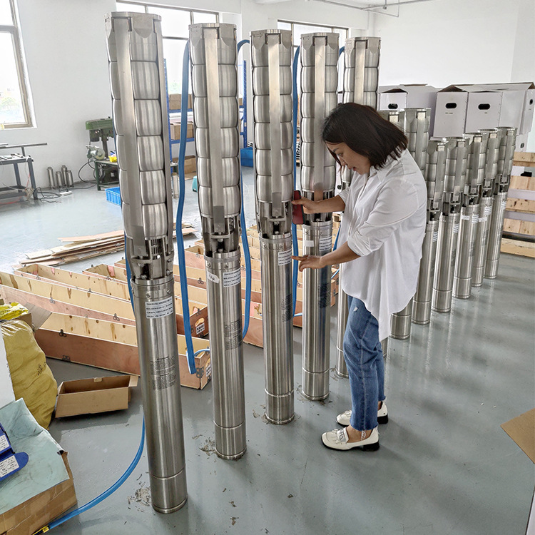 Factory custom solar water pump stainless steel impeller pump solar submersible pump large deep well pump 18.5KW
