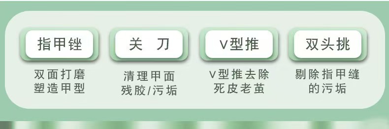 现货指甲刀套装16件套修甲护理专用指甲剪指甲钳便携折叠美甲工具