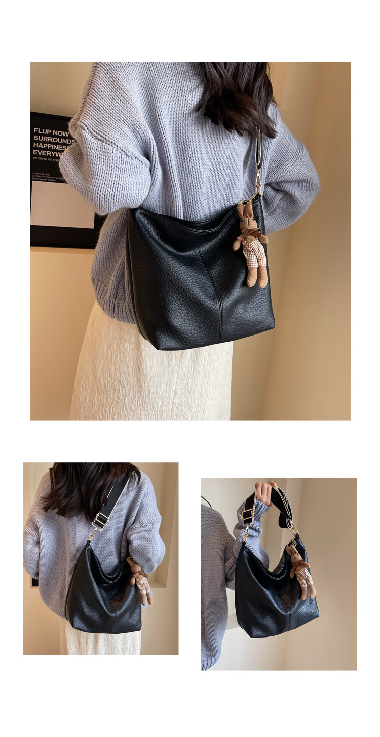 Borsa a secchiello donna grande capacità borsa a tracolla_voghion.com