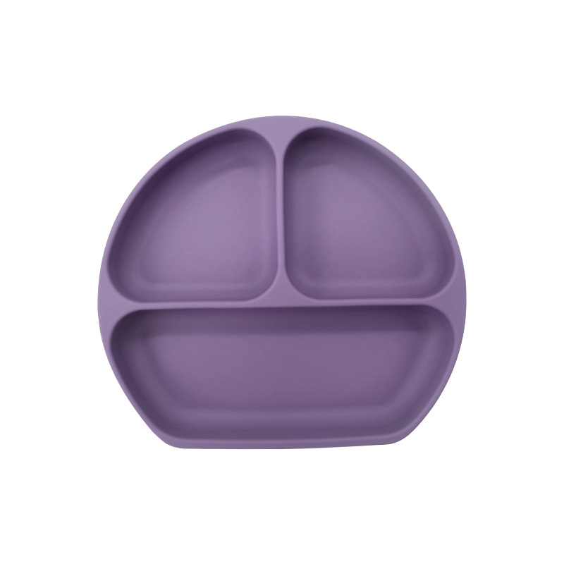 Plato de silicona sonriente para bebés Plato de alimentación infantil Plato de alimentación infantil Plato de alimentación con ventura