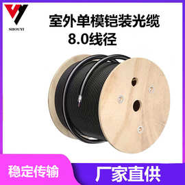 国标室外单模铠装光纤光缆室外光纤光缆 GYXTW中性束管式8.0线径