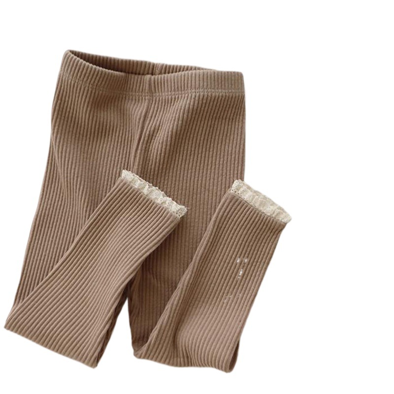 Leggings para bebés primavera y otoño 2022 nueva ropa de otoño pantalones de encaje de otoño para bebés y niñas