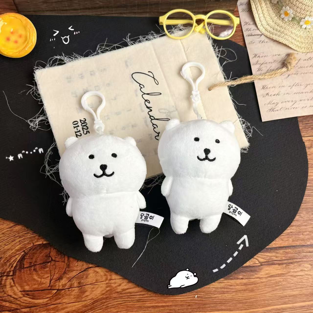 Korean Version Nagano Self-Deprecating Bear Pendant 11cm Plush Hanging Ornament Cartoon Chiikawa Plush Doll Toy Wholesale