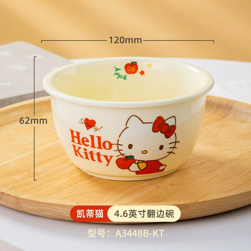 Керамическая посуда (Sanrio) 4,7" чашка для риса, дизайны Hello Kitty, My Melody, Kuromi