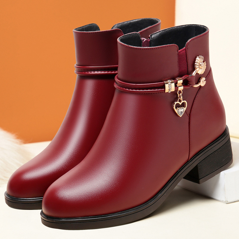 Fabricantes al por mayor zapatos de madre zapatos de primavera para mujer zapatos de algodón de mediana edad para mujer