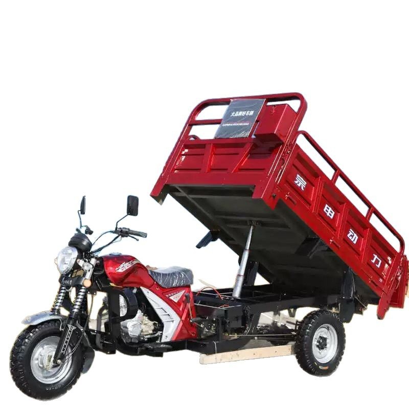 Motocicleta de combustible de tres ruedas, triciclo de cinco ruedas, tres bengzi, volquete refrigerado por agua, calidad de comercio exterior, motocicleta transfronteriza