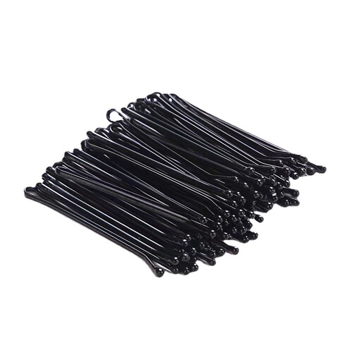 200 Korean style exquisite iron box one-word clip set simple broken hair clip side clip black hairpin for women