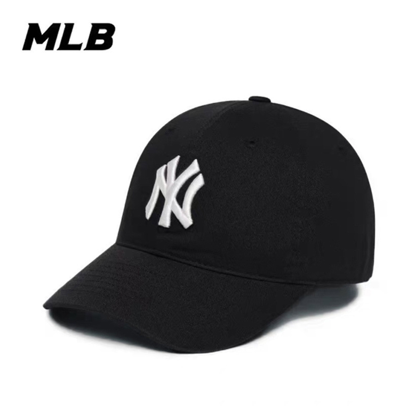 韩国MLB帽子情侣同款软顶小标NY鸭舌帽LA休闲明星男女同款棒球帽|undefined