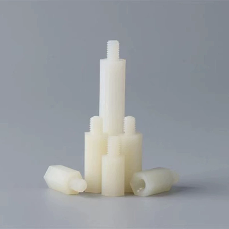 Пластиковая распорная колонна, изготовленная методом литья под давлением, M3, нейлоновая, огнестойкая, шестигранная, с одинарной внешней резьбой, для связи, для печатных плат компьютеров и электроники