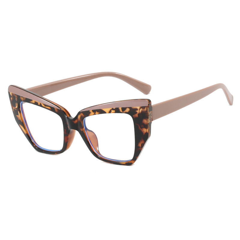 Nuevas gafas anti-luz azul de moda de ojo de gato de color en contraste TR