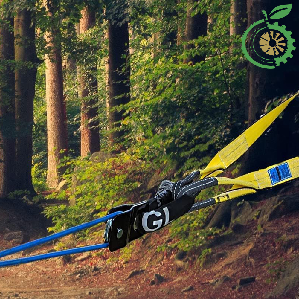 Factory Direct Sales Cross-Border 4t Off-Road Winch Stamping Pulley Movable Pulley Outdoor Off-Road Rescue Trailer Accessories Wholesale