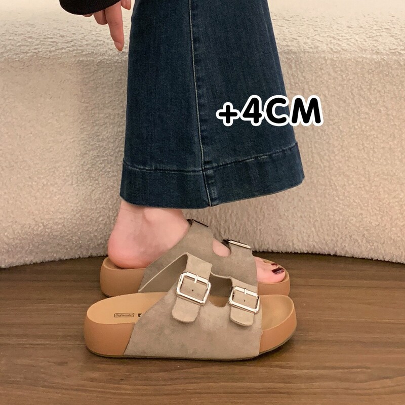 Thick-Soled Birkenstock Sandals for Women, Suitable for Outdoor Wear in Summer 2026, New Style with a High-End Feel, Comfortable and Very Attractive, Perfect to Pair with Dresses