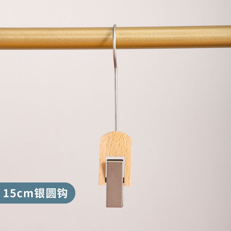 Gancho individual de madera maciza para colgar sombreros, clip individual de madera multifuncional para tiendas de ropa, bufanda, perchero giratorio de madera natural para almacenamiento.