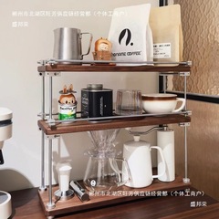 中古风置物架可升降茶几床头柜家用宿舍卧室沙发边几户外庭院摆件