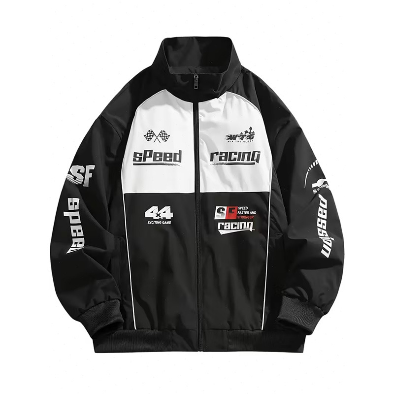 2025 New Spring and Autumn Ghost Fire Boy Motorcycle Waterproof Men's Casual Jacket Trendy Large Size Baseball Jacket Men